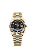 Replica Rolex Day-date Heren Horloge 41mm Bronz Goud Zwart