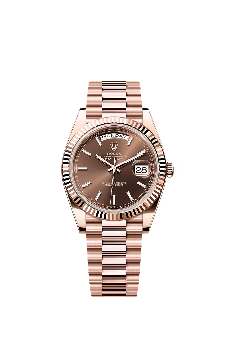 Replica Rolex Day-date Heren Horloge 41mm Bronz