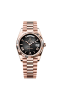Replica Rolex Day-date Heren Horloge 41mm Bronz Zwart